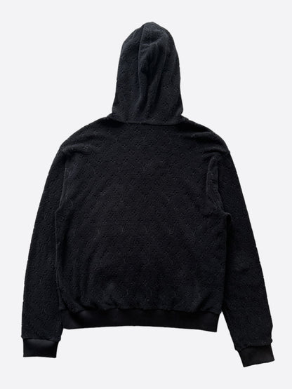Louis Vuitton Black Monogram Towel Zip Up Hoodie