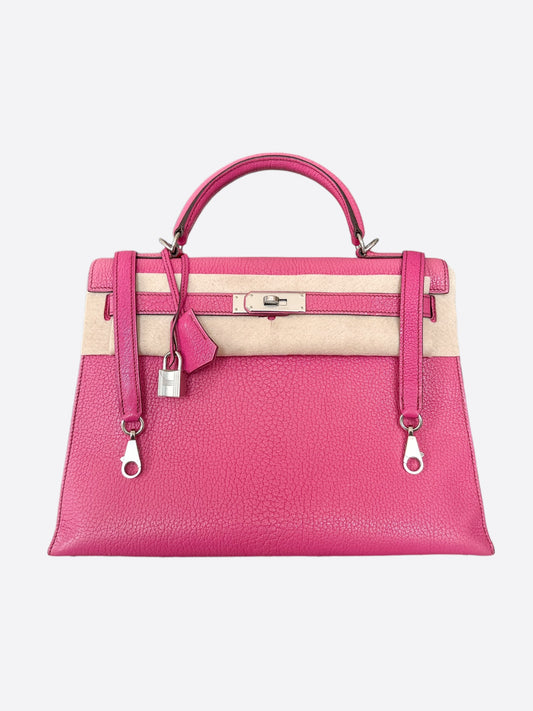 Hermes Tosca Pink Chevre Kelly 32