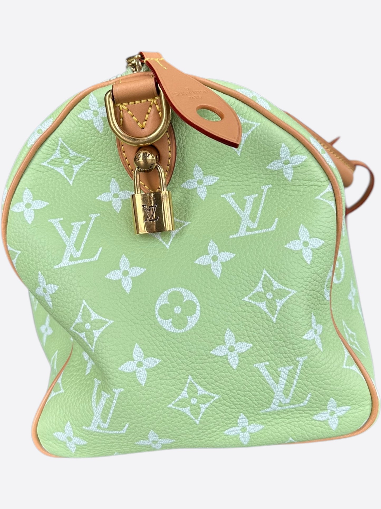 Louis Vuitton Lime Green & White Monogram P9 Speedy 30