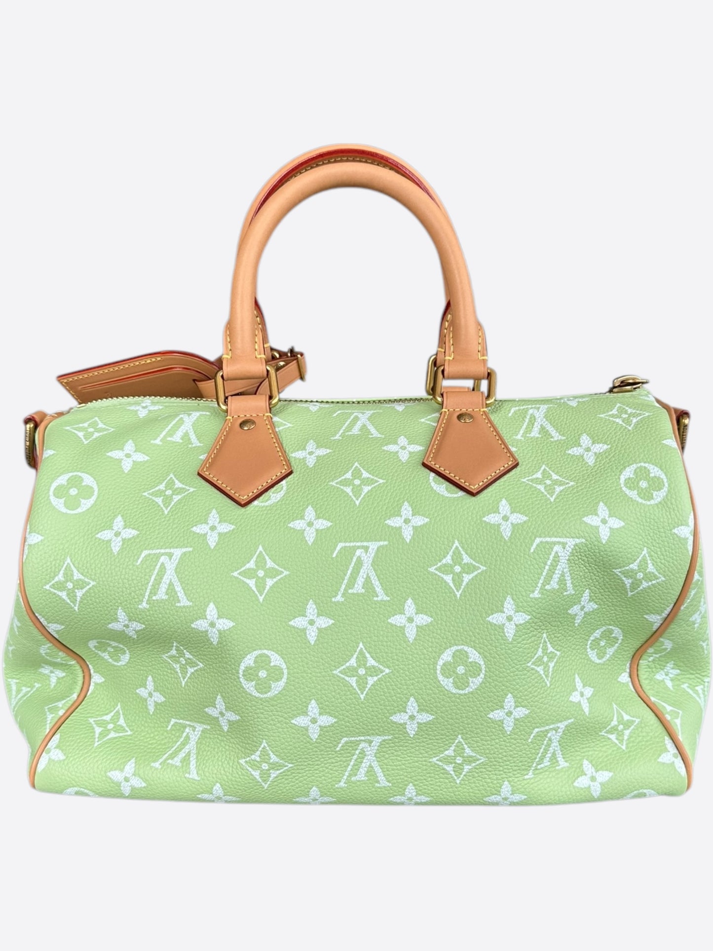 Louis Vuitton Lime Green & White Monogram P9 Speedy 30