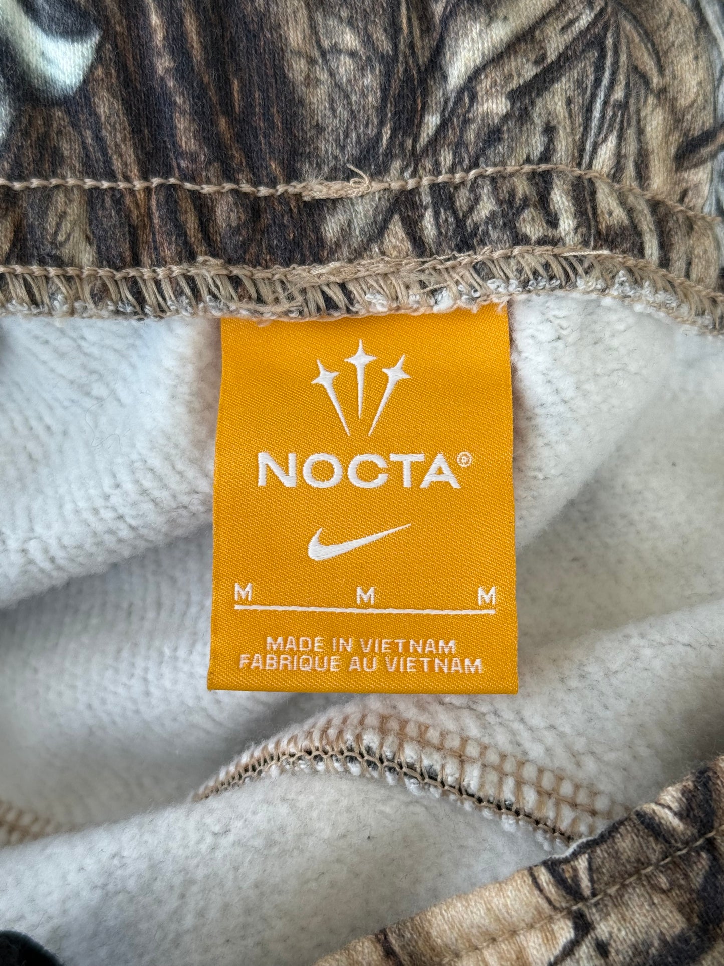 Chrome Hearts Nike NOCTA Camouflage & Black Cross Patch Sweatpants