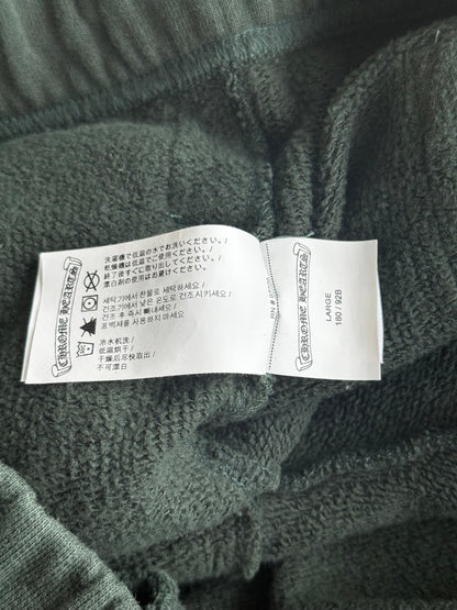Chrome Hearts Green & White Slo Ride Embroidered Sweatpants