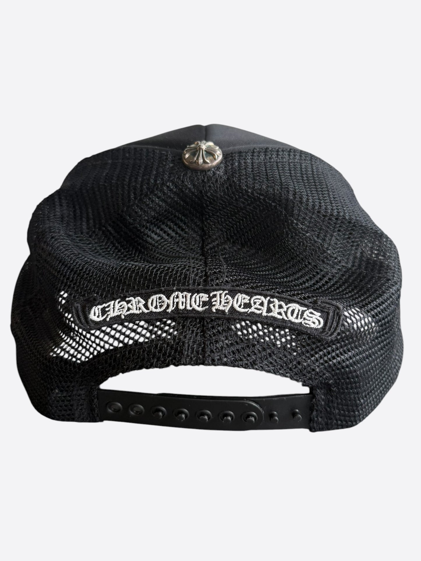Chrome Hearts Black & Camouflage Cross Trucker Hat