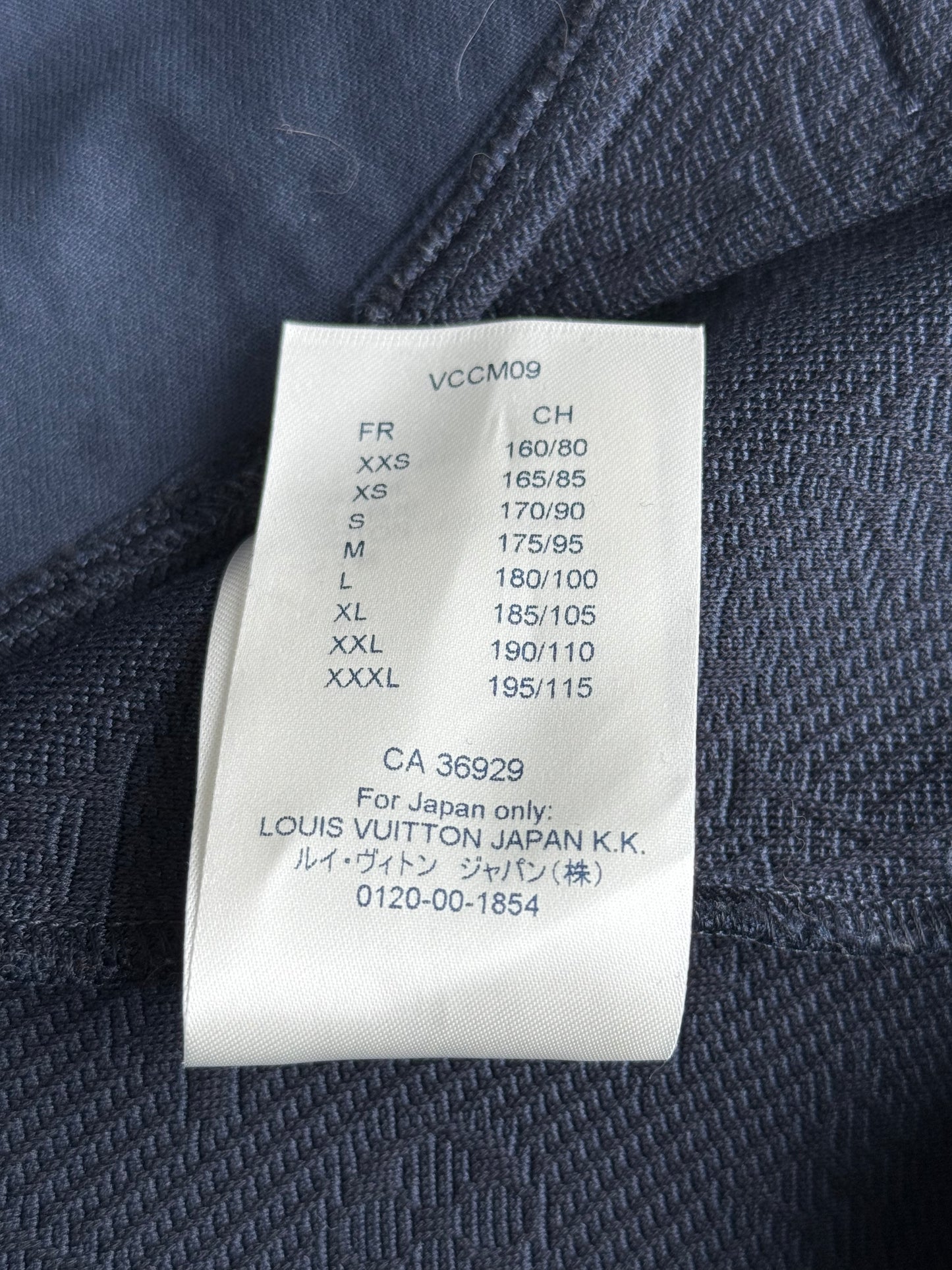 Louis Vuitton Navy Monogram Track Jacket