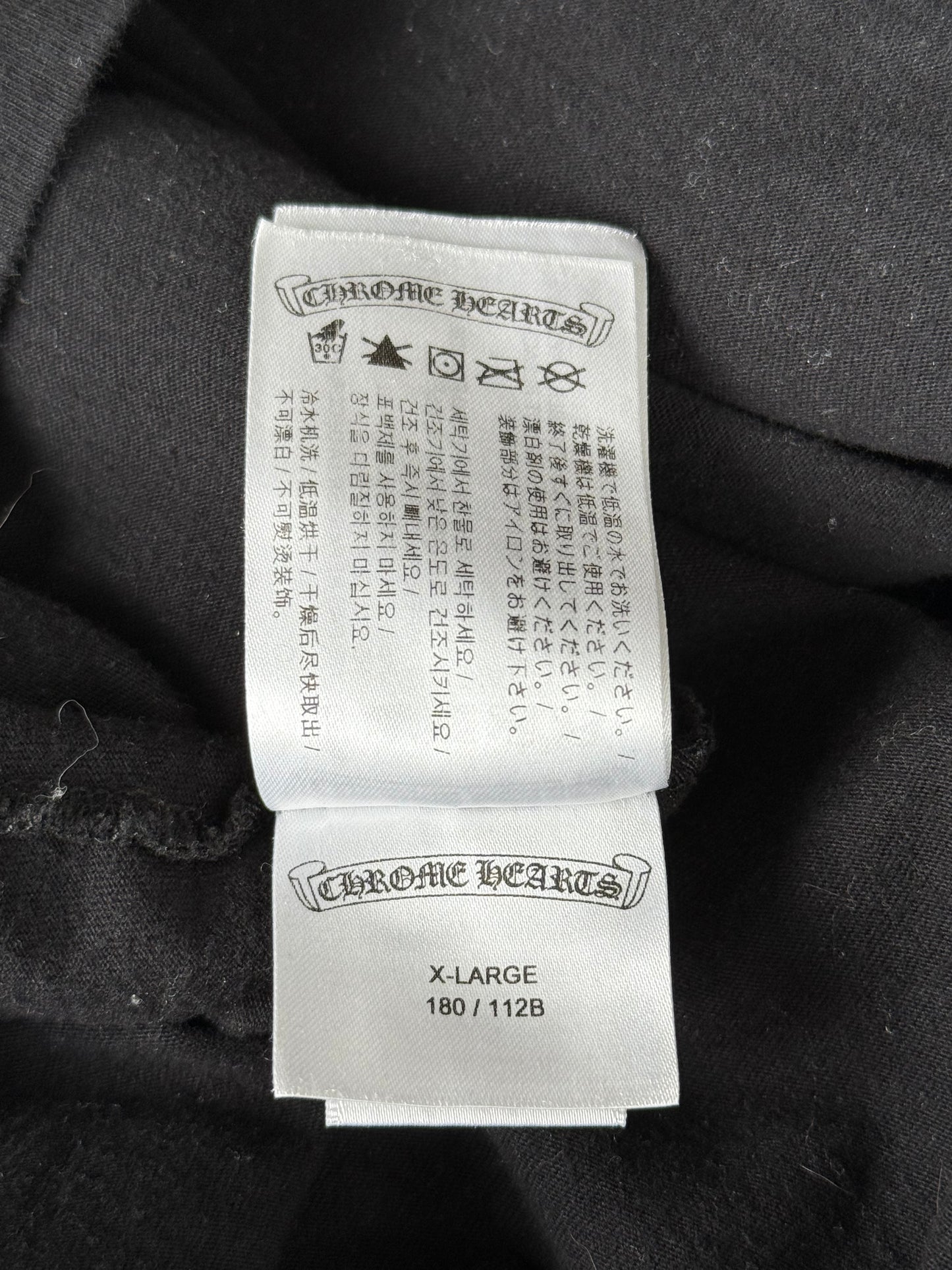 Chrome Hearts Black & White Welcome To Las Vegas T-Shirt