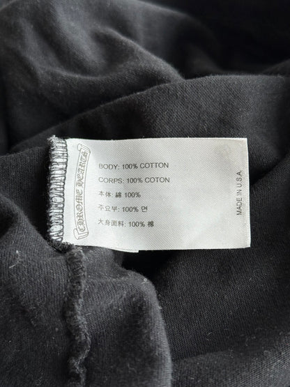 Chrome Hearts Black & White Scroll Logo T-Shirt