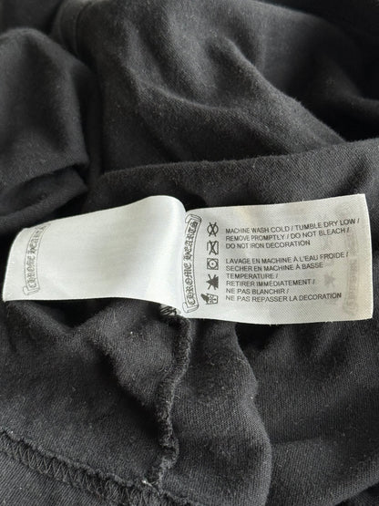 Chrome Hearts Black & White Scroll Logo T-Shirt