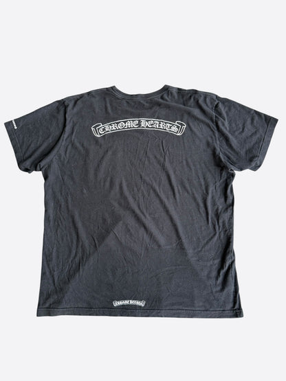 Chrome Hearts Black & White Scroll Logo T-Shirt