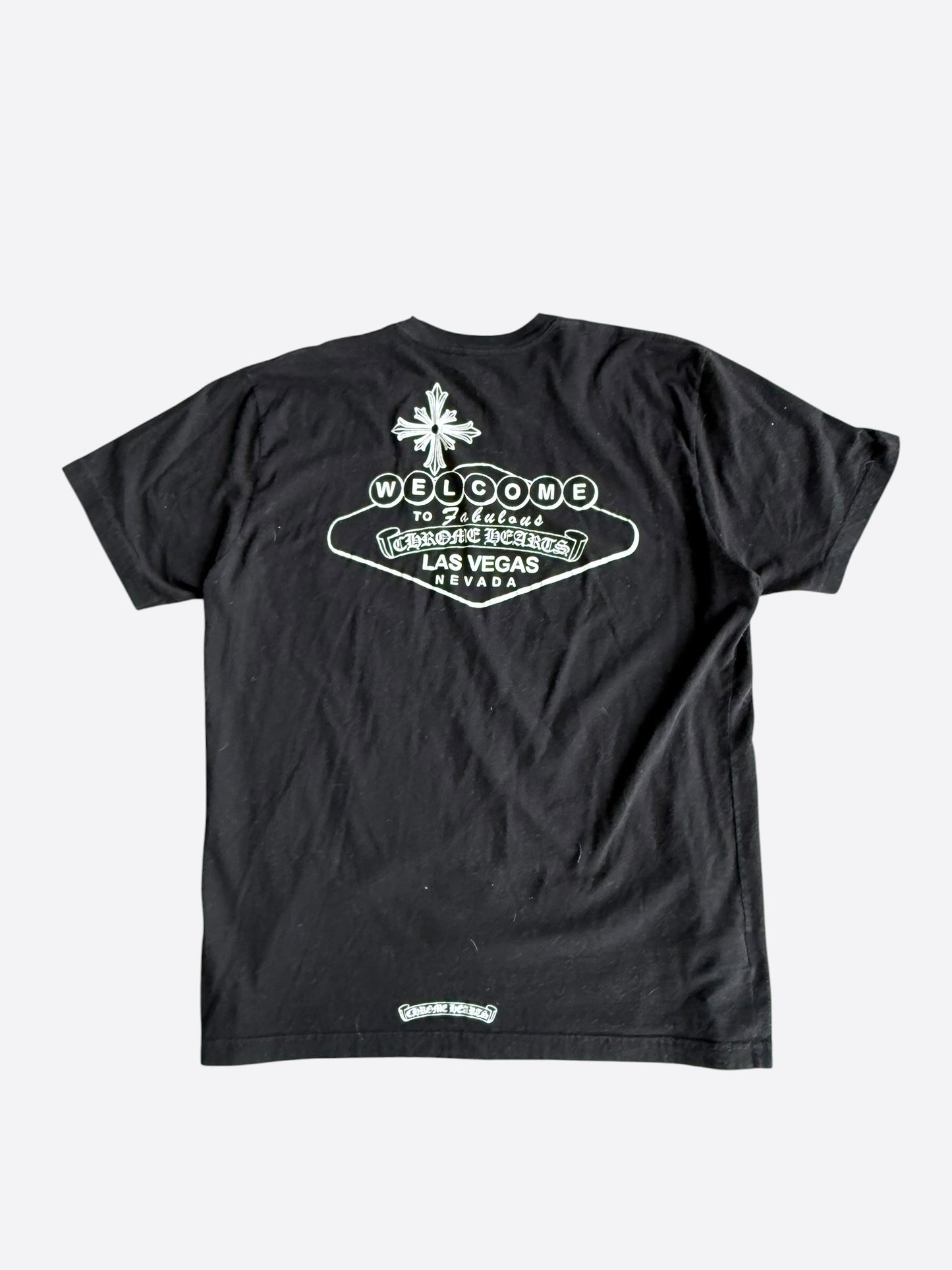 Chrome Hearts Black & White Welcome To Las Vegas T-Shirt