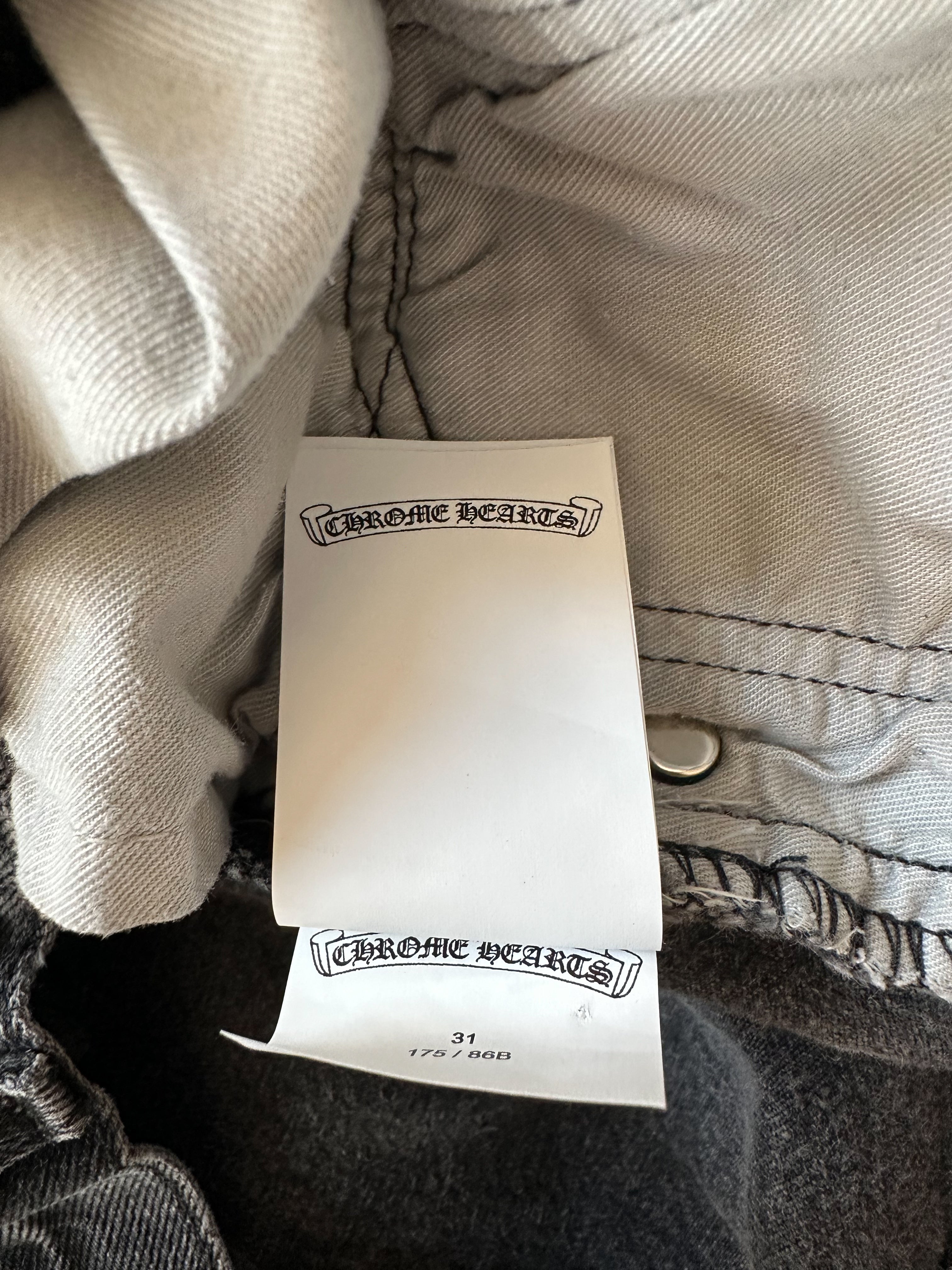 Chrome Hearts Levis Grey & Purple Cross Patch Paris