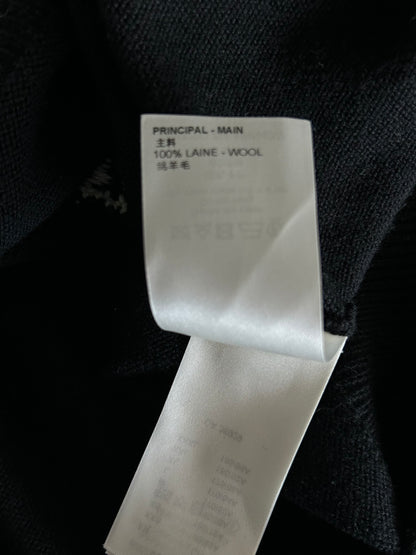 Louis Vuitton Black Monogram Clock Wool Sweater