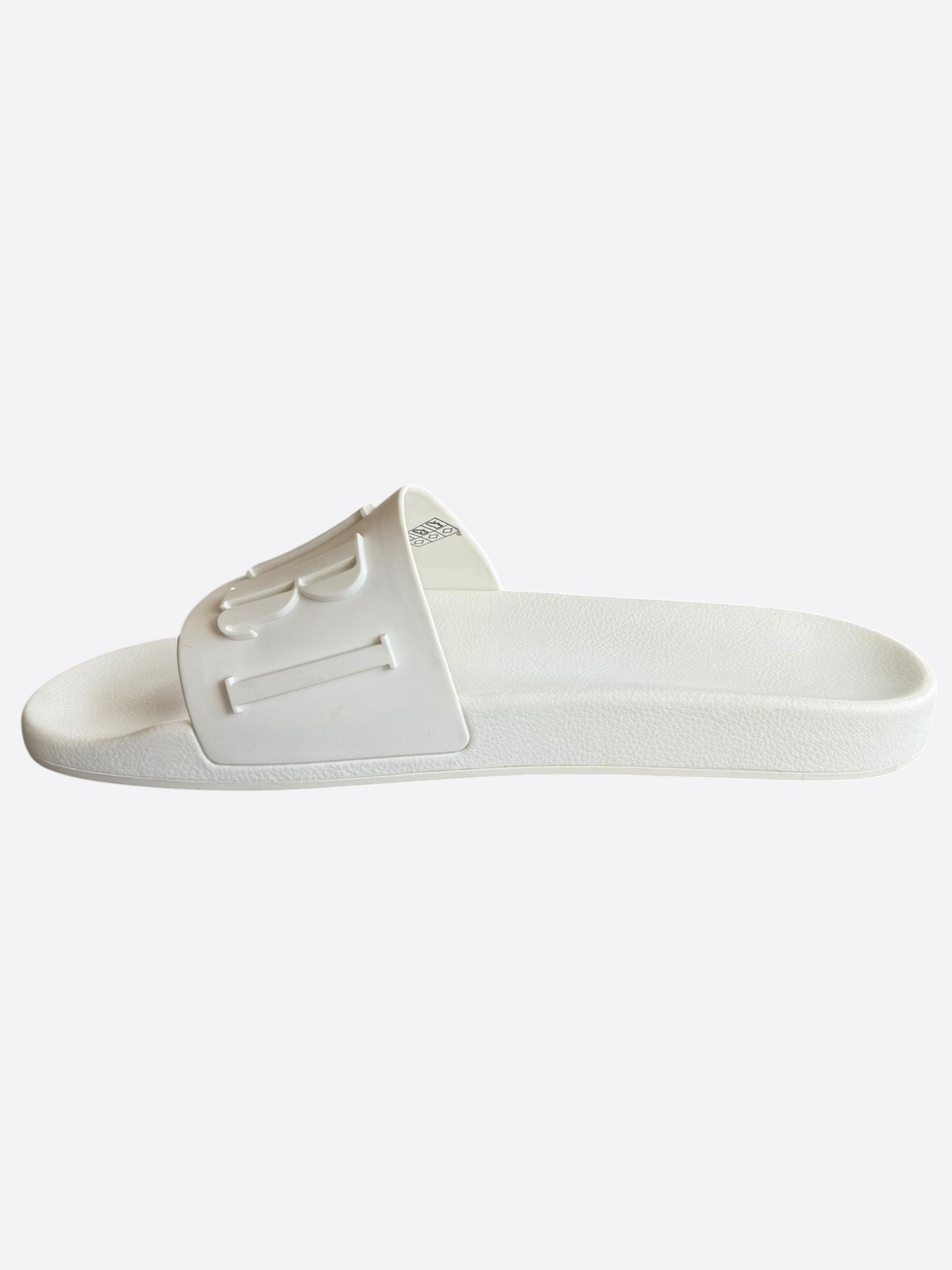 Amiri White Logo Rubber Slides