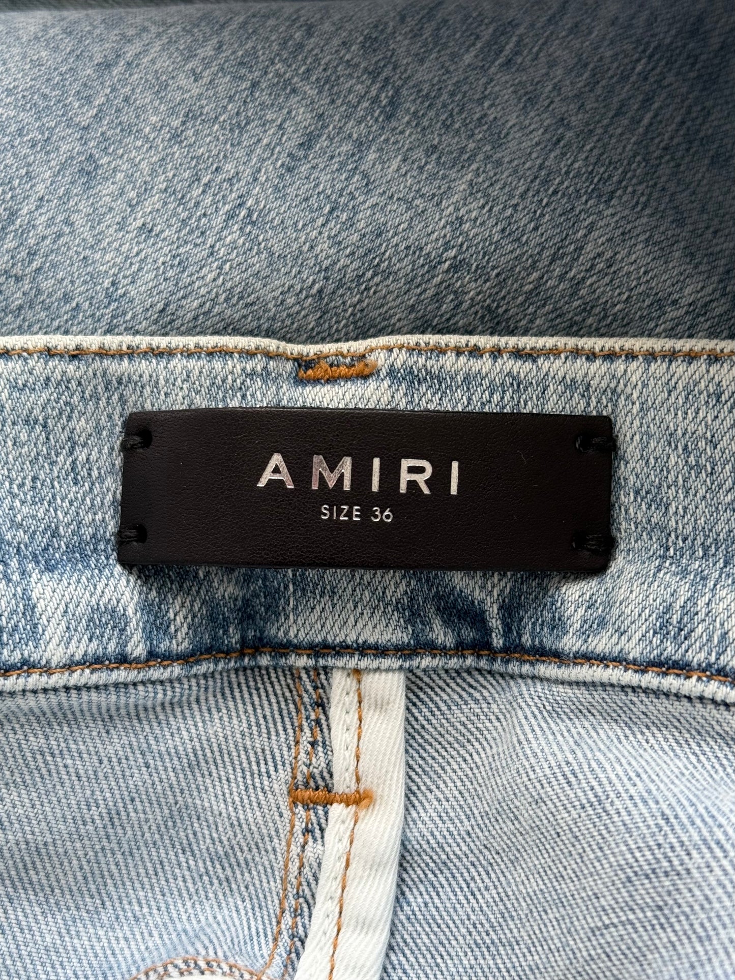 Amiri Swarovski Light Vintage & Crystal Patch Jeans