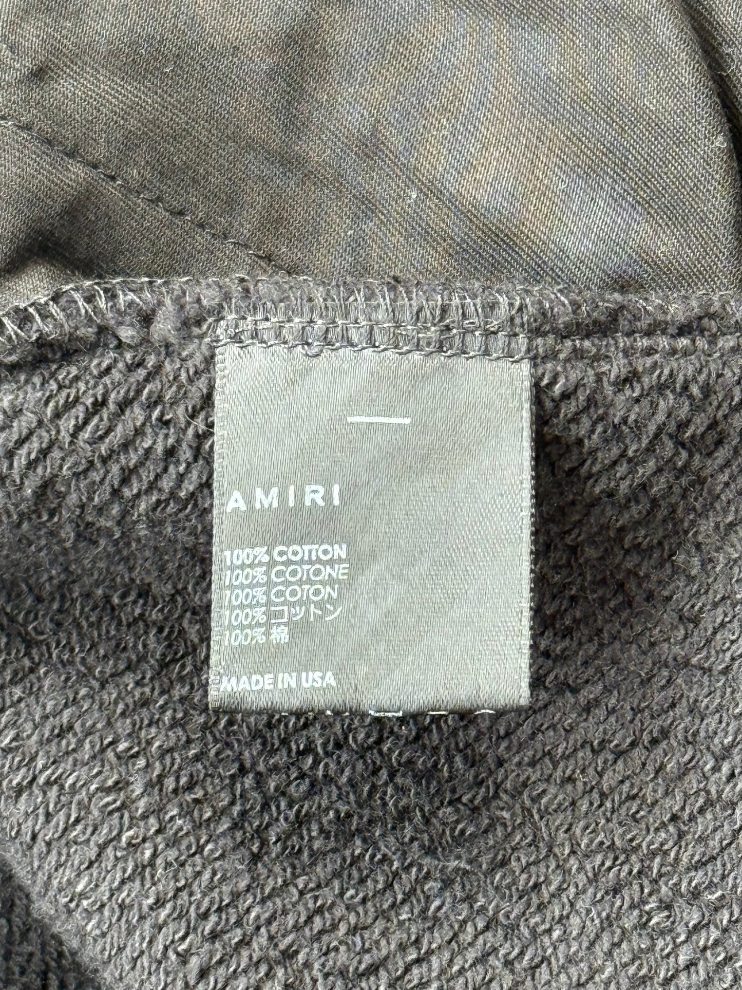 Amiri Black & Crystal Stick Poke Sweatpants