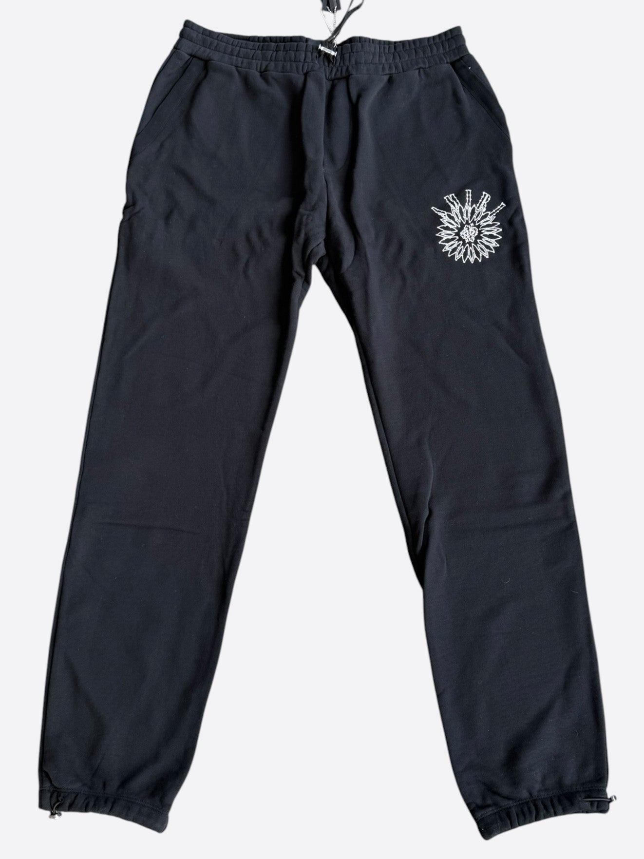 Amiri Black & Crystal Stick Poke Sweatpants