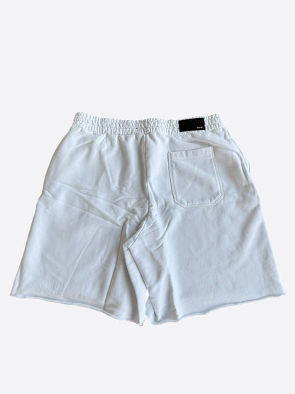 Amiri White Floral & Green MA Logo Shorts
