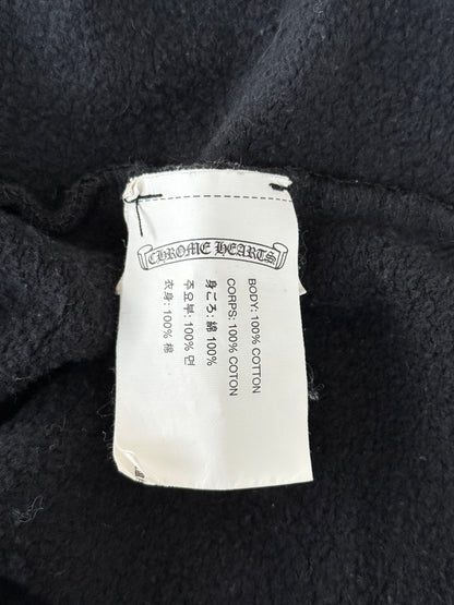 Chrome Hearts Black & White Star Logo Zip Up Hoodie