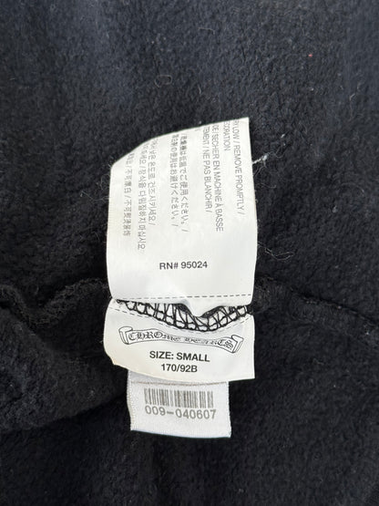 Chrome Hearts Black & White Star Logo Zip Up Hoodie