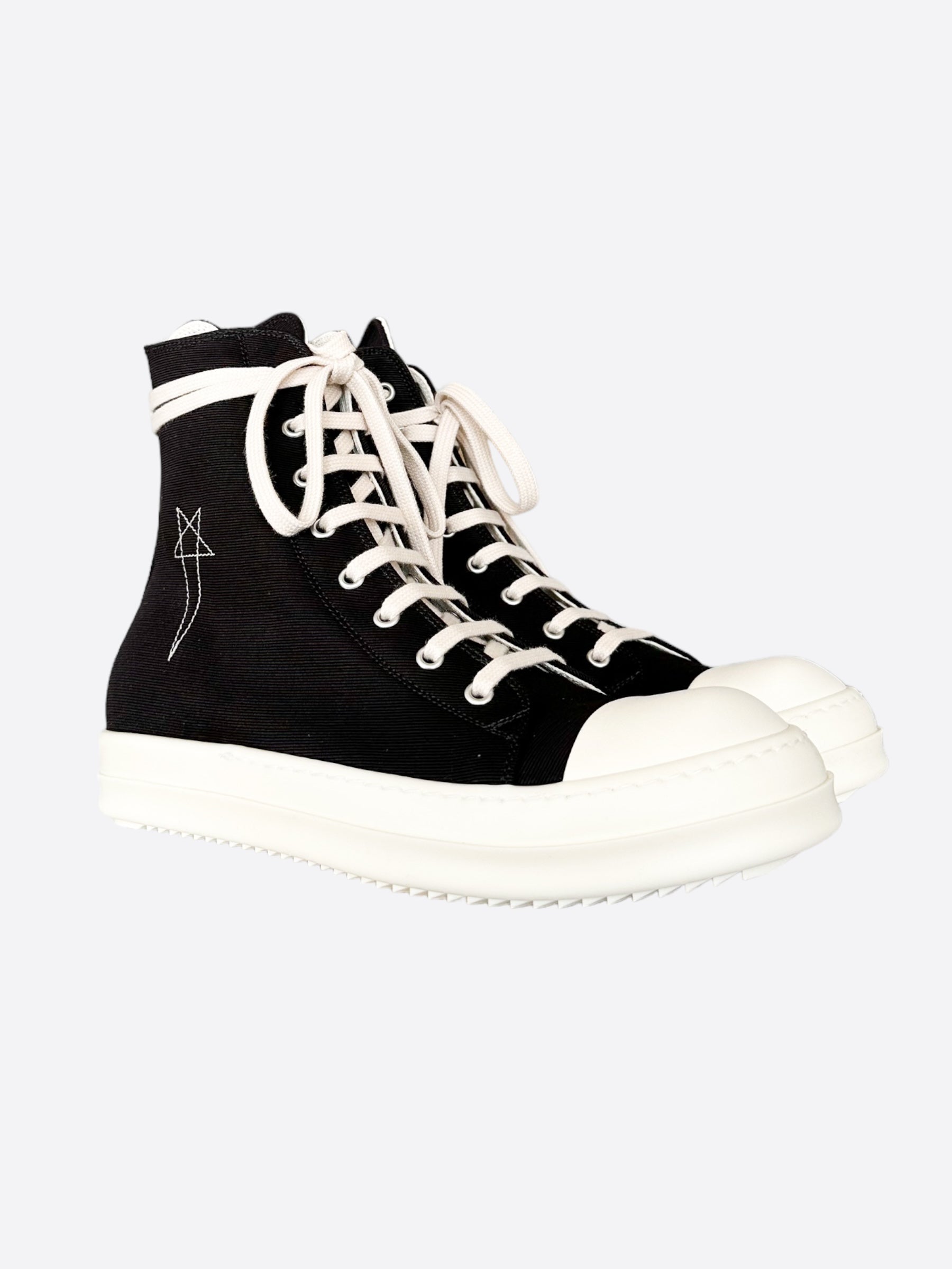 Black cheapest Hole High Top Unisex Sneakers