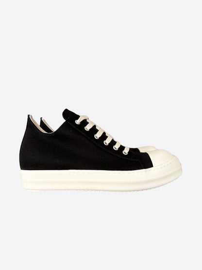 Rick Owens Black & White Low Top Sneakers