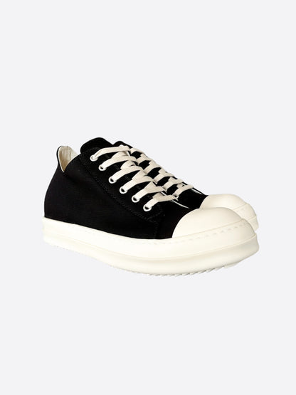 Rick Owens Black & White Low Top Sneakers