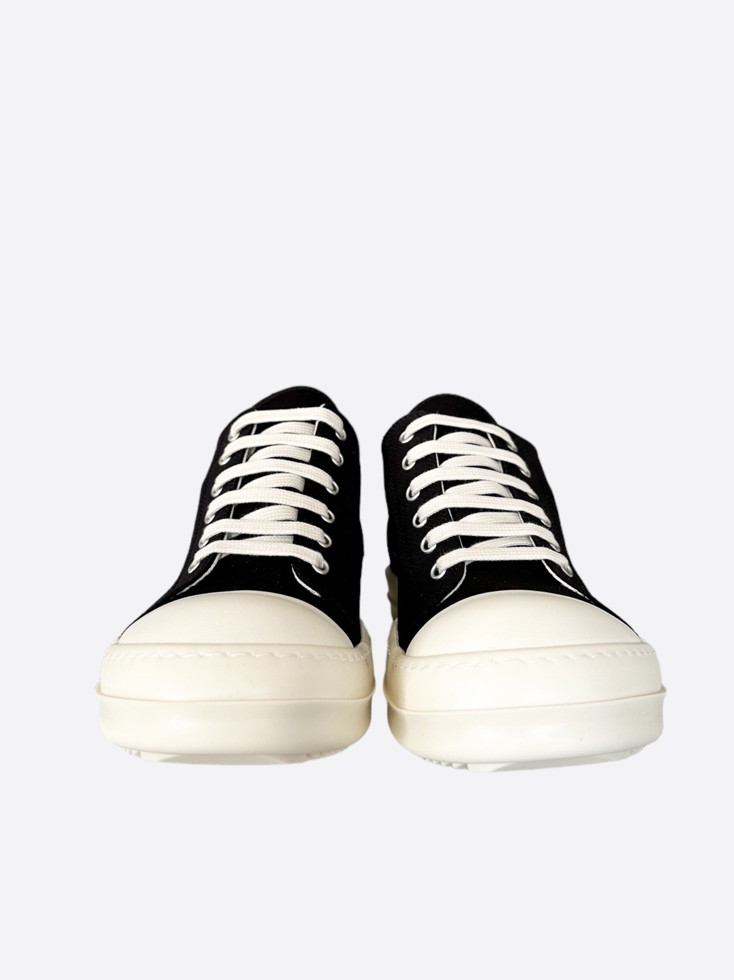 Rick Owens Black & White Low Top Sneakers