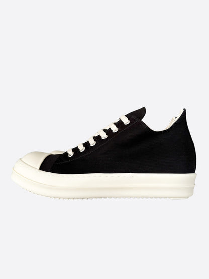 Rick Owens Black & White Low Top Sneakers