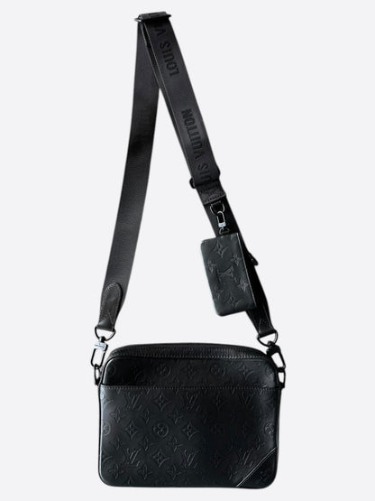 Louis Vuitton Black Shadow Monogram Duo Messenger