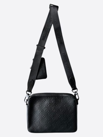 Louis Vuitton Black Shadow Monogram Duo Messenger
