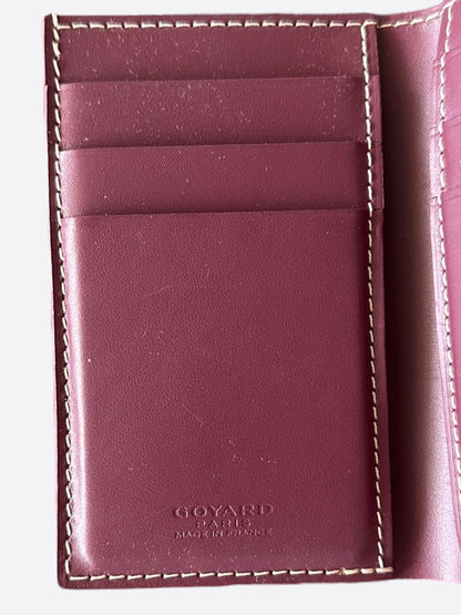 Goyard Burgundy Saint Pierre Card Holder