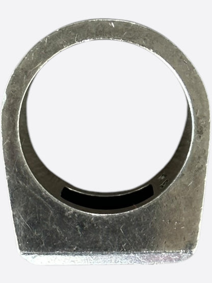 Chrome Hearts Silver B Letter Block Ring