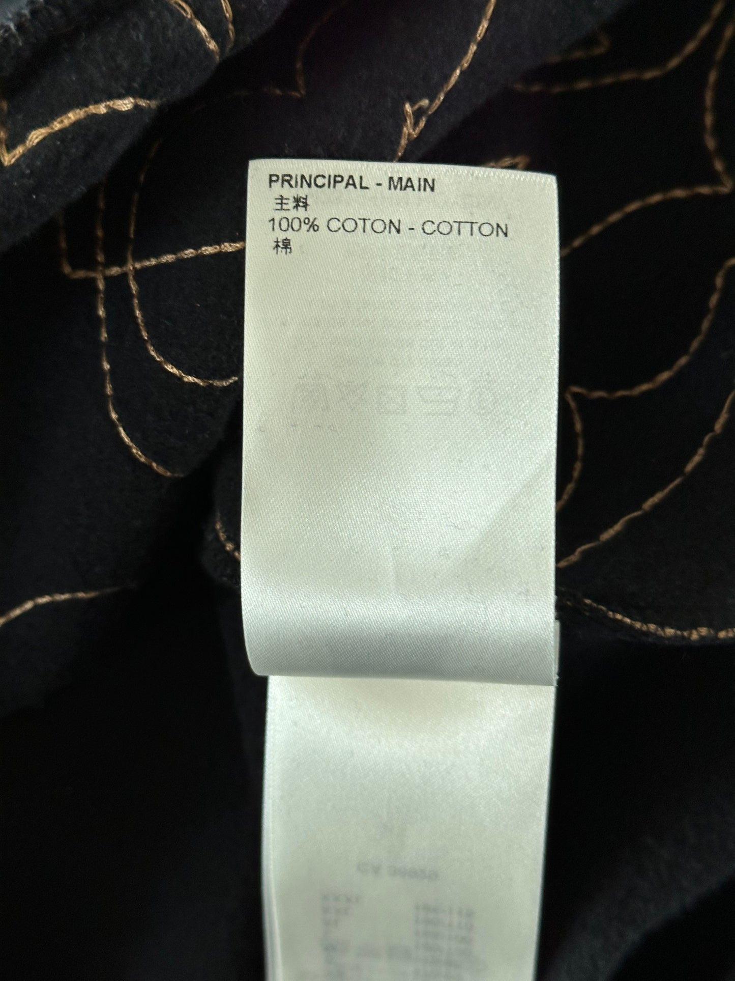 Louis Vuitton Black & Gold Music Line Embroidered Sweater