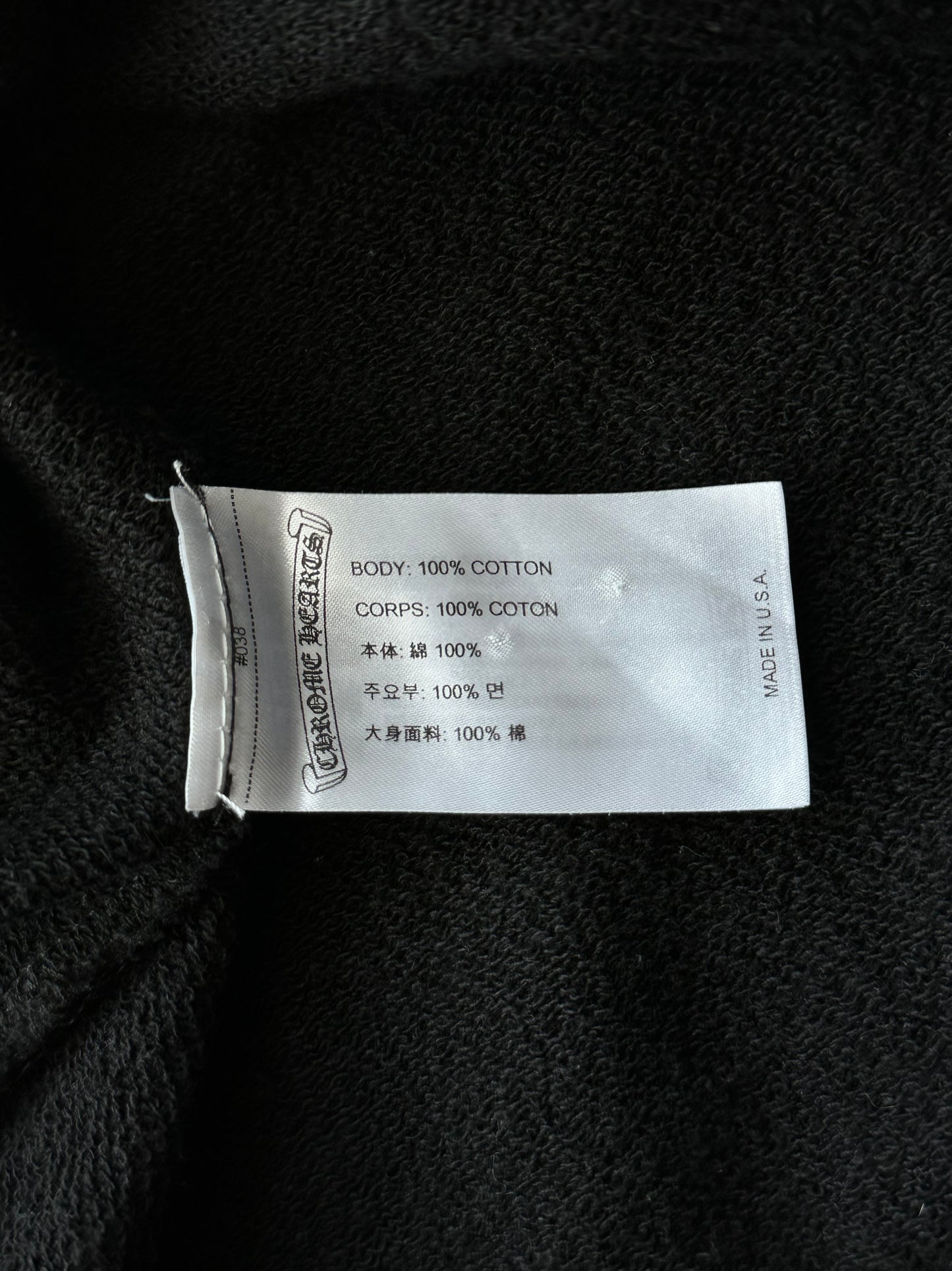 Chrome Hearts Black Matty Boy Stay Fast Hoodie