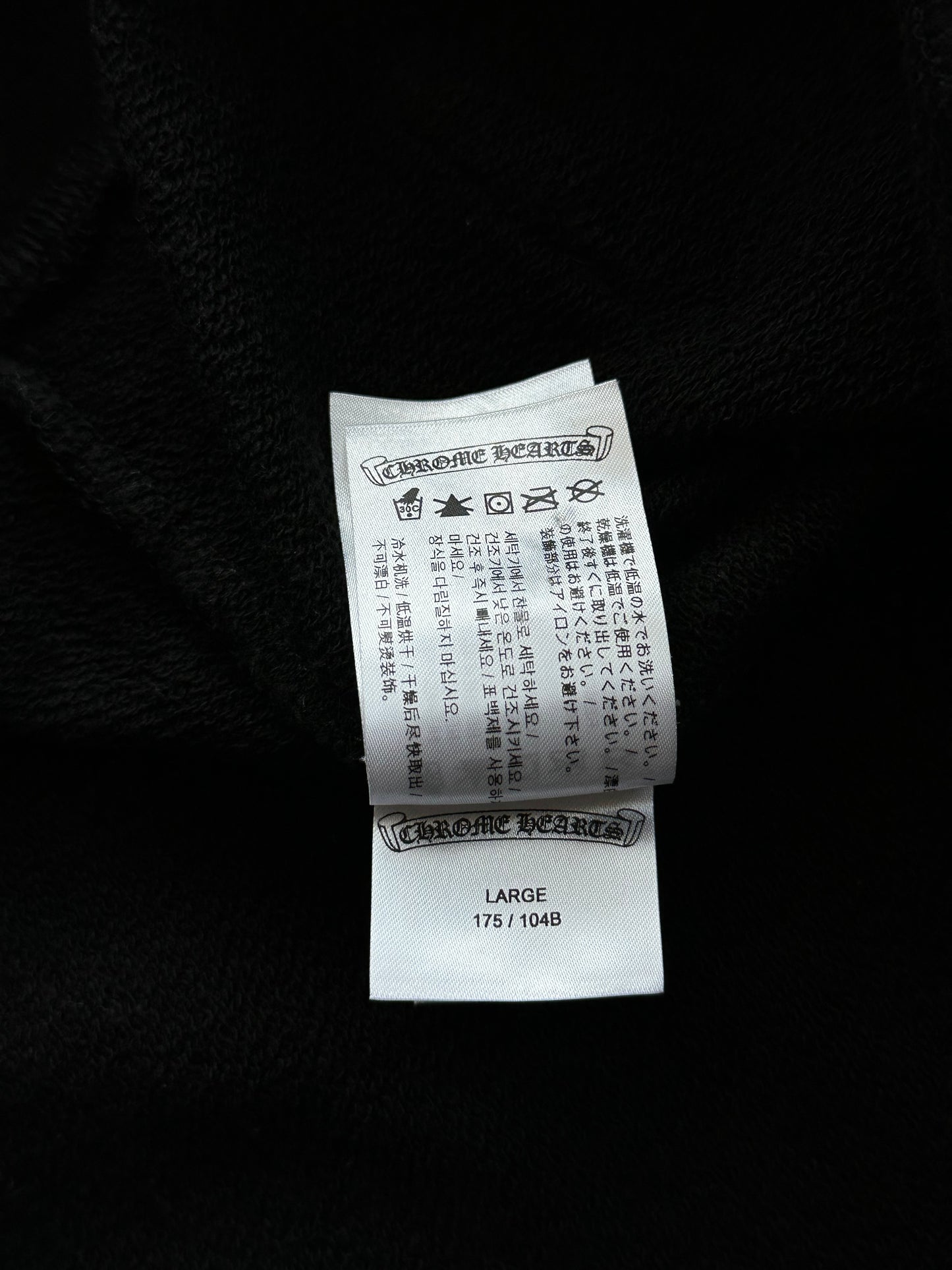 Chrome Hearts Black Matty Boy Stay Fast Hoodie