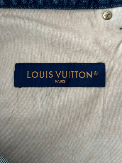 Louis Vuitton Blue Monogram Carpenter Denim Shorts