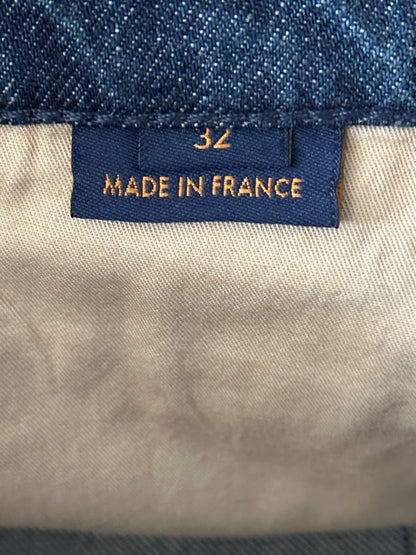 Louis Vuitton Blue Monogram Carpenter Denim Shorts