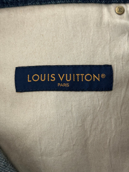 Louis Vuitton Blue Monogram Carpenter Denim Shorts