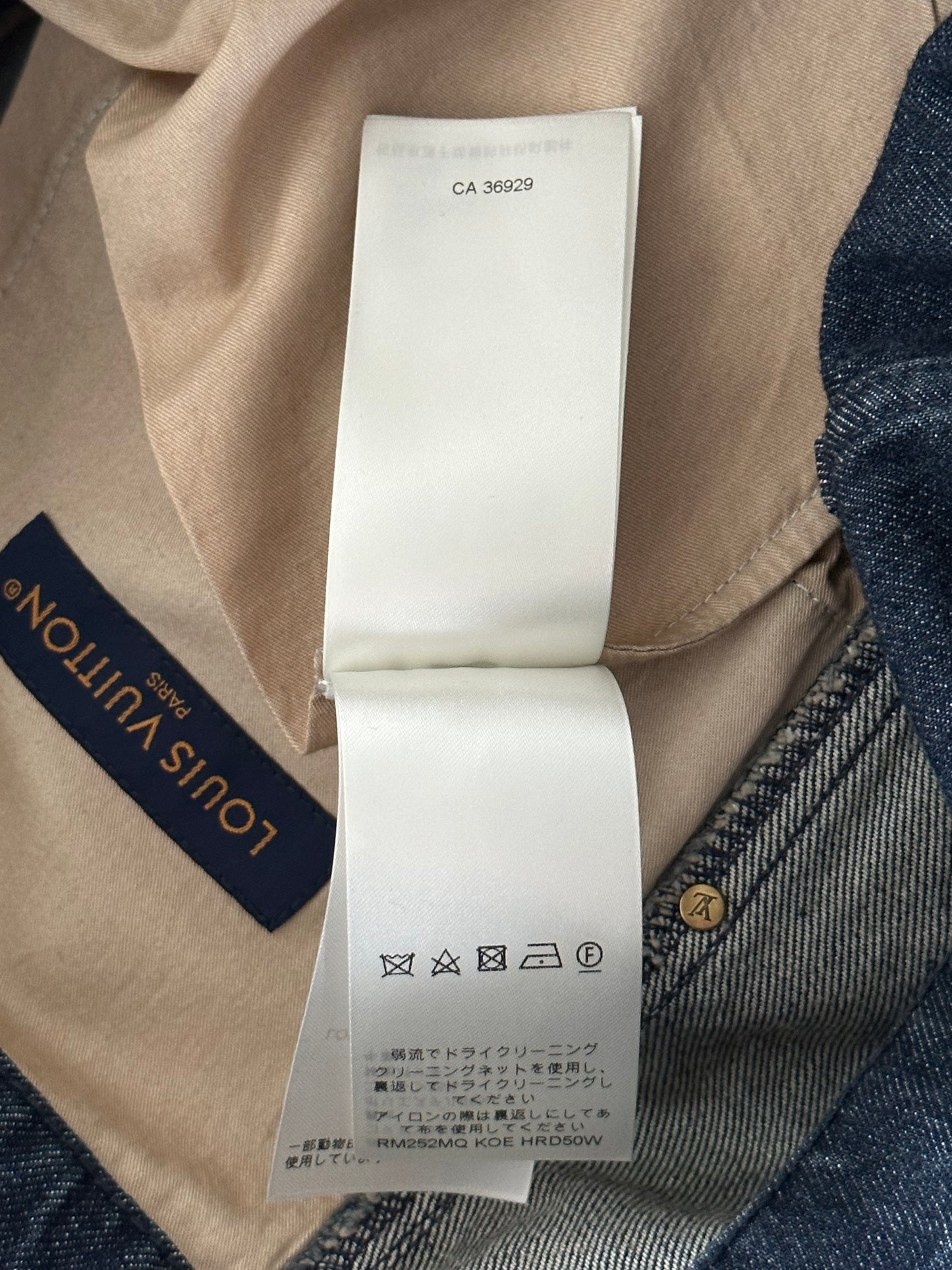 Louis Vuitton Blue Monogram Carpenter Denim Shorts