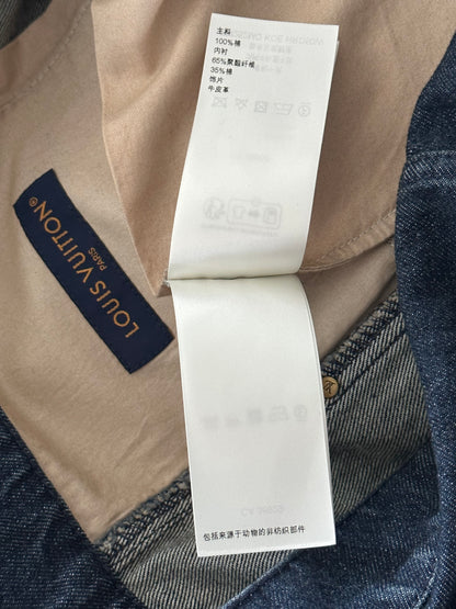 Louis Vuitton Blue Monogram Carpenter Denim Shorts