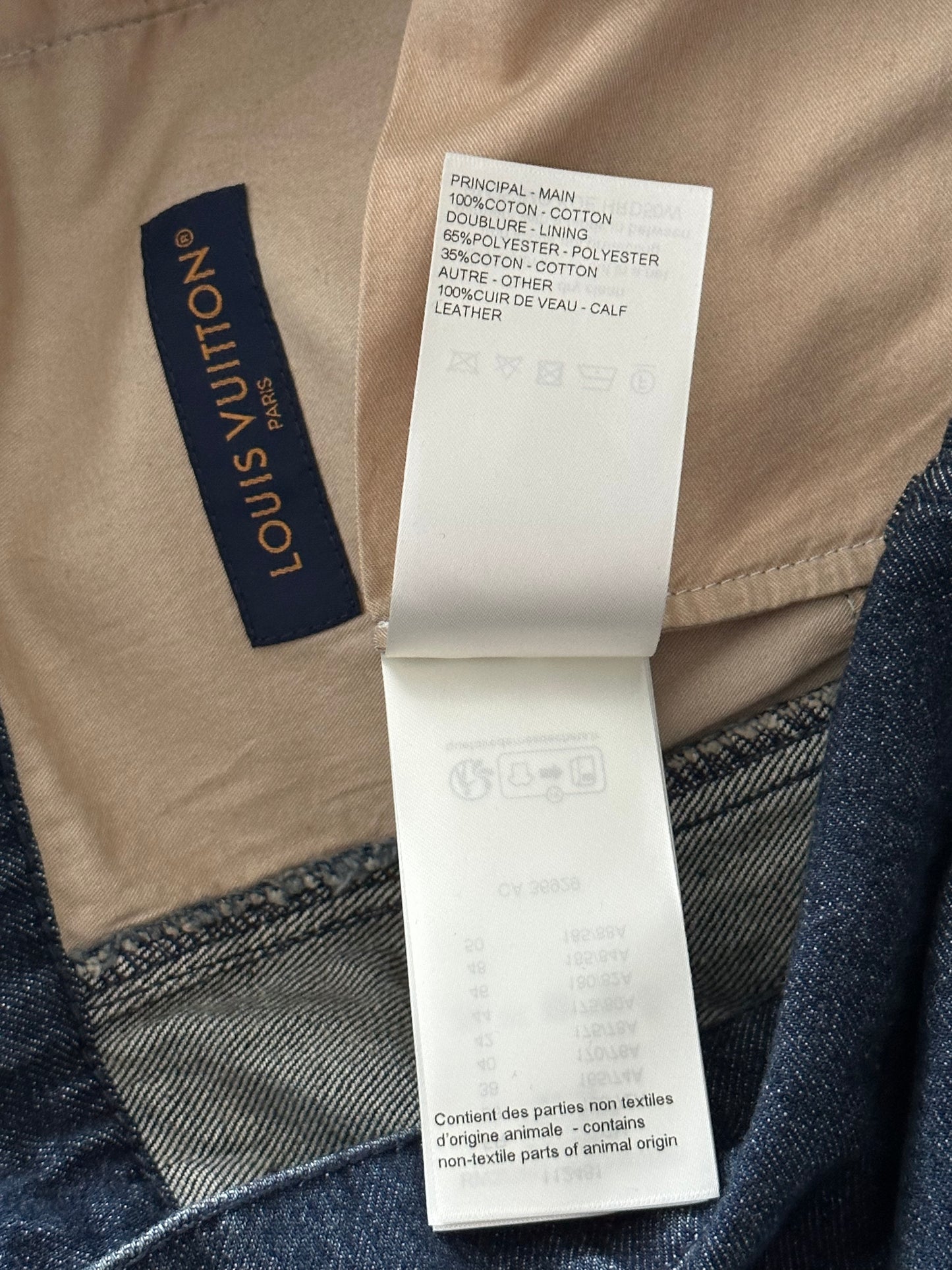 Louis Vuitton Blue Monogram Carpenter Denim Shorts