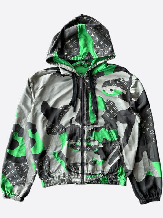 Louis Vuitton KidSuper Camouflage Monogram Face Windbreaker