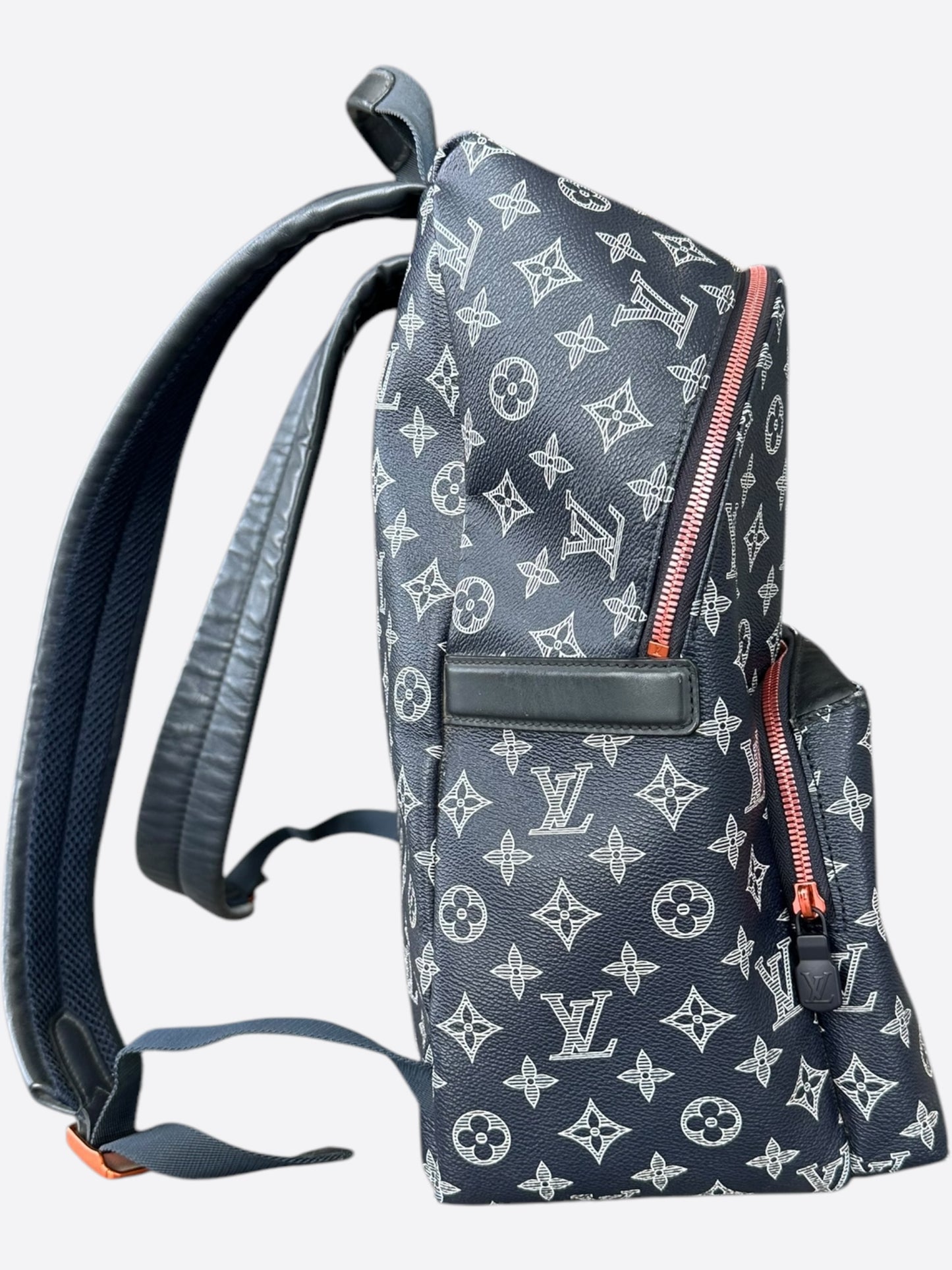 Louis Vuitton Navy & White Upside Down Monogram Backpack