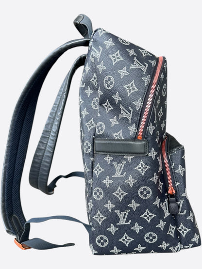 Louis Vuitton Navy & White Upside Down Monogram Backpack