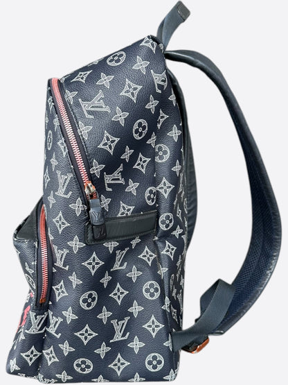 Louis Vuitton Navy & White Upside Down Monogram Backpack