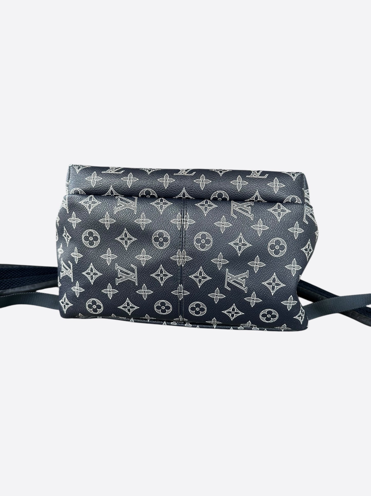 Louis Vuitton Navy & White Upside Down Monogram Backpack