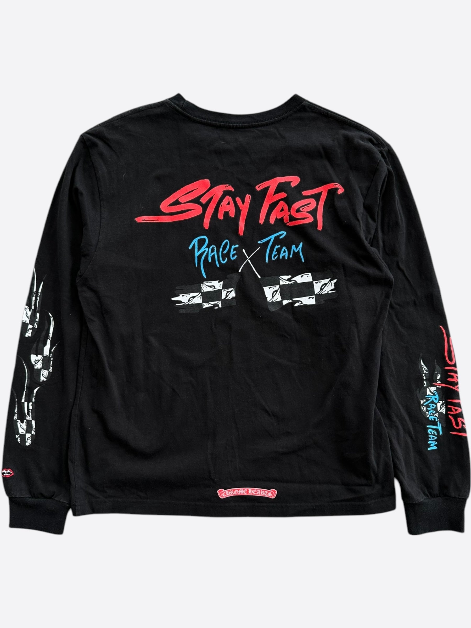 Chrome Hearts Black Matty Boy Stay Fast Longsleeve T-Shirt