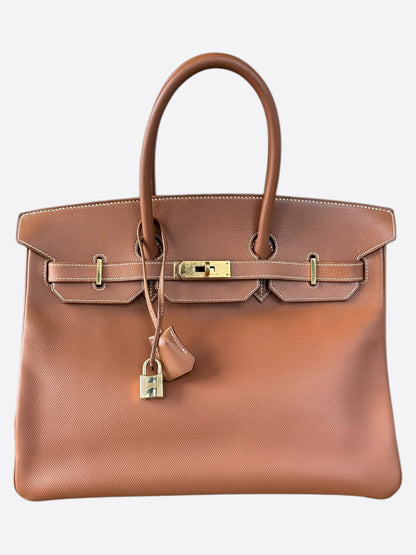 Hermes Gold Epsom Birkin 35