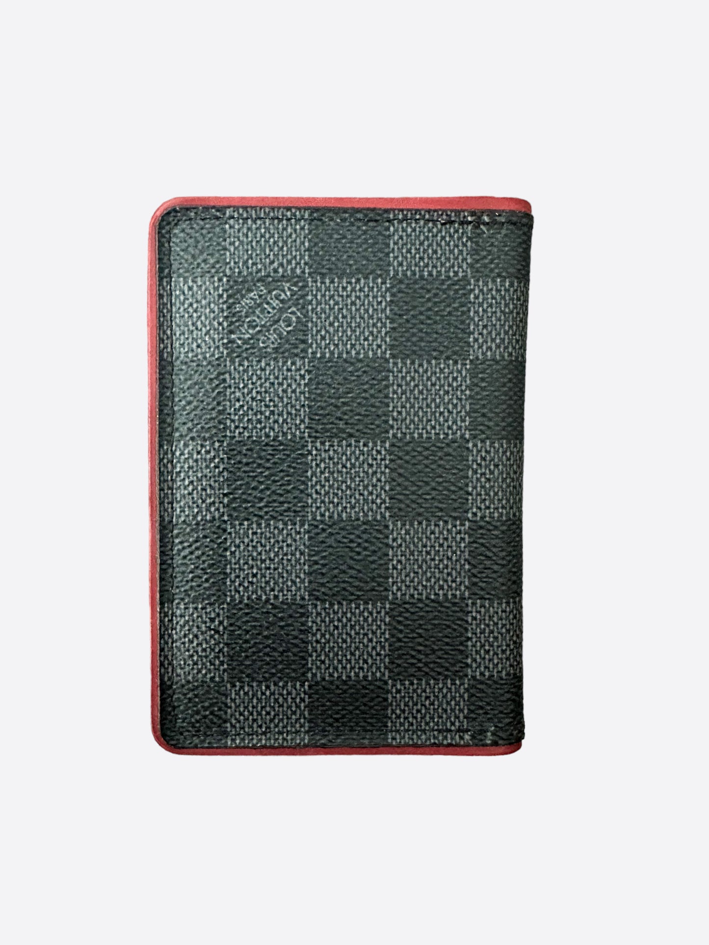 Louis Vuitton Pocket Organizer Damier Graphite Map Black Lining in Coated  CanvasLouis Vuitton Pocket Organizer Damier Graphite Map Black Lining in  Coated Canvas - OFour
