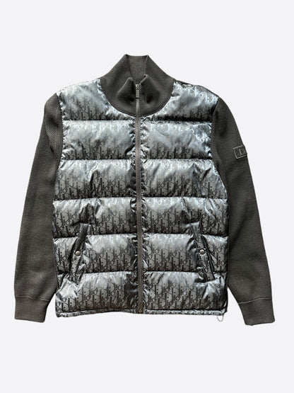 Dior Black Oblique Knit Puffer Jacket