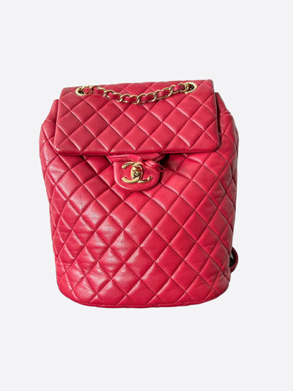 chanel urban spirit backpack mini Chanel Red Mini Urban Spirit Backpack – Savonches